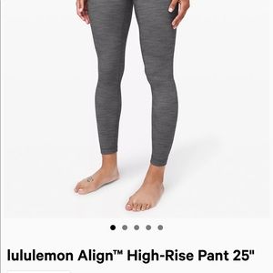 NEVER WORN LULU LEMON ALIGN 25